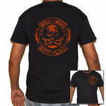 T-shirt Biker Life Usa Men's Born To Ride arrière 